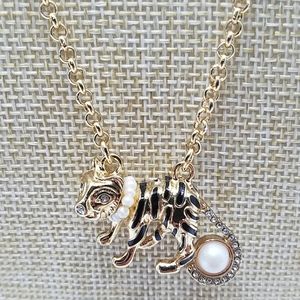 Kate Spade Zodiac Spirit animal tiger necklace